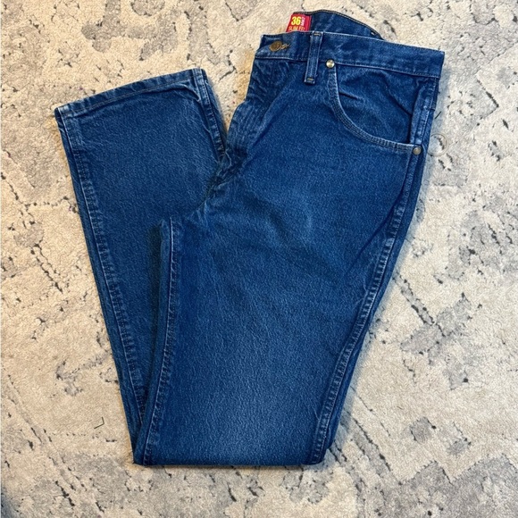 Wrangler Men's Slim Fit Blue Jeans 46MWZPD Size 36X34 Western Fair Workwear - Picture 1 of 7